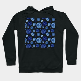 Deep Blue Circles Hoodie